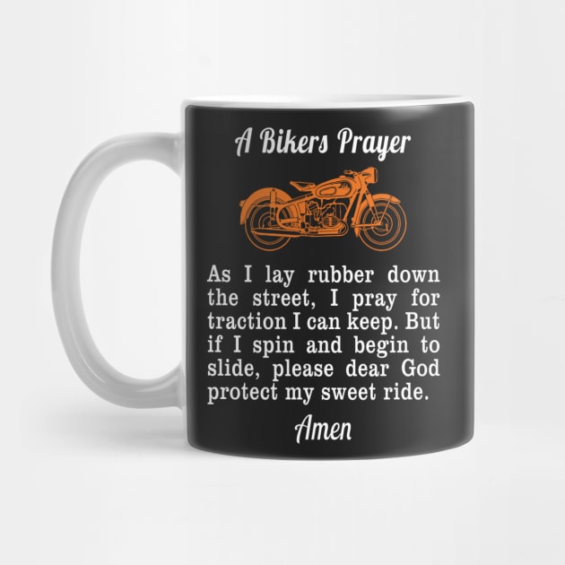 Bikers Prayer Shirt Motorcycle Shirts For Men Women Kids by merchlovers